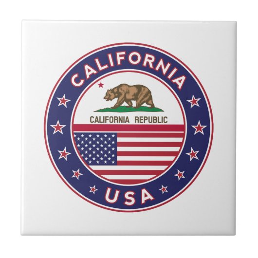 Californië Tegeltje (Voorkant)