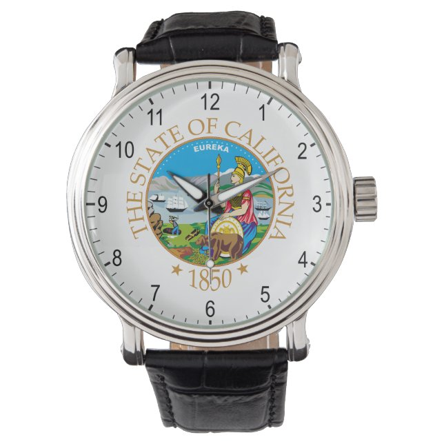 Californië-teken Horloge (Voorkant)