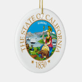 Californië-teken Keramisch Ornament (Rechts)