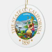 Californië-teken Keramisch Ornament (Links)