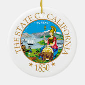 Californië-teken Keramisch Ornament (Achterkant)
