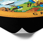 Californië-teken Poster (Hoek)