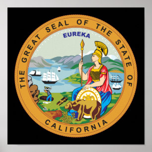 Californië-teken Poster