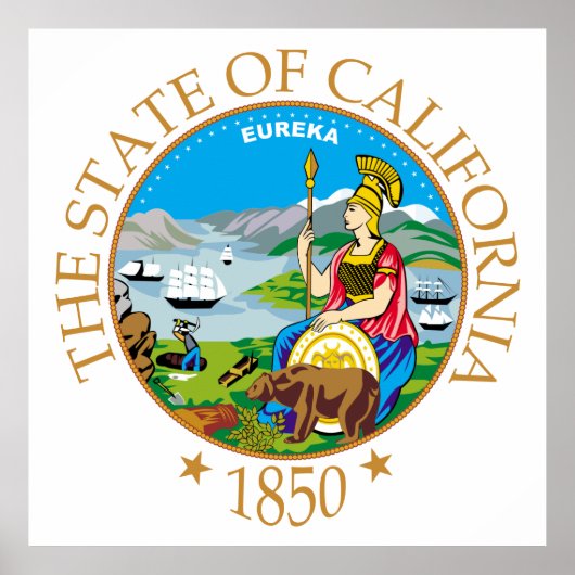 Californië-teken Poster (Voorkant)