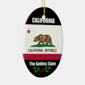 Californië, The Golden State, Keramisch Ornament (Rechts)