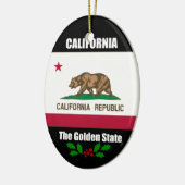 Californië, The Golden State, Keramisch Ornament (Links)