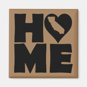Californië Thuis Hart Staat Koelkastmagneet Magneet