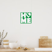 Californië Thuis Hart Staat Poster Bord (Keuken)