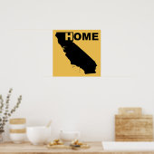 Californië Thuis Poster Bord Ik Hou Van (Keuken)
