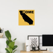 Californië Thuis Poster Bord Ik Hou Van (Thuiskantoor)