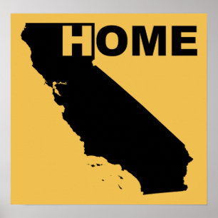 Californië Thuis Poster Bord Ik Hou Van