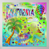 Californië Tijdloos melodie Poster (Voorkant)