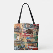  Californië: toeristische attracties kaart. Tote Bag (Achterkant)