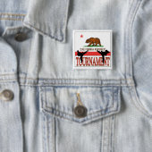 Californië Tournament Pin Vierkante Button 5,1 Cm (In situ)