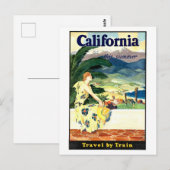  Californië Treinreis Poster Briefkaart (Voorkant / Achterkant)