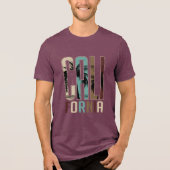 Californië Tri-Blend Shirt (Voorkant)