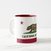 Californië Tweekleurige Koffiemok (Voorkant links)