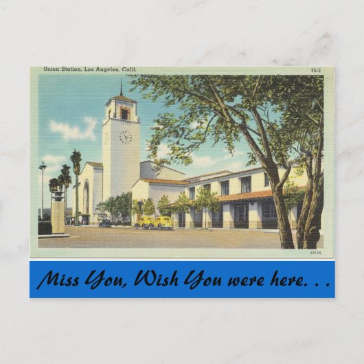 Californië, Uniestation Briefkaart (Voorkant)