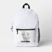 CALIFORNIË USA design Bedrukte Rugzak (Voorkant)