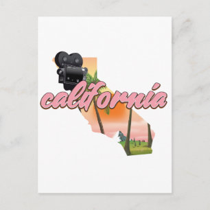 Californië USA kaartposter Briefkaart
