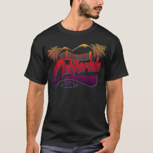 Californië USA Venice Beach Surf Los Angeles San F T-shirt