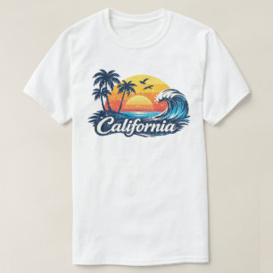 Californië Vakantie Zonsondergang Schattig Cali 70 T-shirt