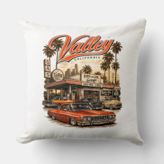 Californië Valley Retro Worpkussen | Vintage Benzi Kussen