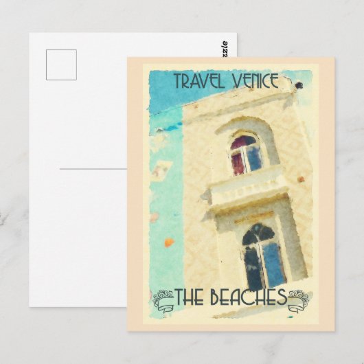 Californië Venice Beach Retro Reizen Briefkaart (Voorkant / Achterkant)