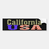 Californië Verenigde Staten! Bumpersticker (Voorkant)