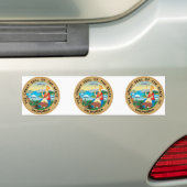 Californië, Verenigde Staten Bumpersticker (Op auto)