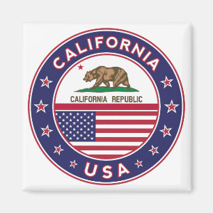 Californië, Verenigde Staten, Californië t-shirt Magneet