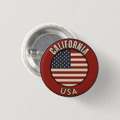 Californië Verenigde Staten Ronde Button 3,2 Cm (Voorkant /achterkant)