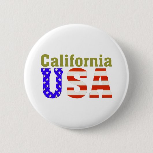 Californië Verenigde Staten! Ronde Button 5,7 Cm (Voorkant)