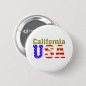Californië Verenigde Staten! Ronde Button 5,7 Cm (Voorkant /achterkant)
