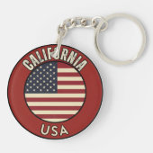 Californië Verenigde Staten Sleutelhanger (Achterkant)