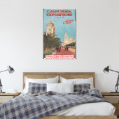 Californië verklaart Poster #1 Canvas Afdruk (Insitu (Slaapkamer))