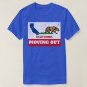 Californië verlaten - uittocht - Funny Moving O T-shirt (Design voorkant)