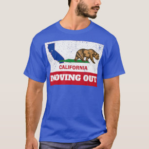 Californië verlaten - uittocht - Funny Moving O T-shirt