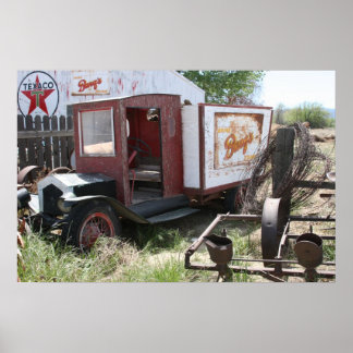 Californië verliet Barq's truck Poster