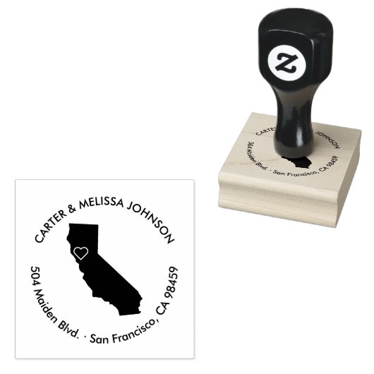 Californië Verplaatsen Aankondiging Adres Stempel (Gestempeld)