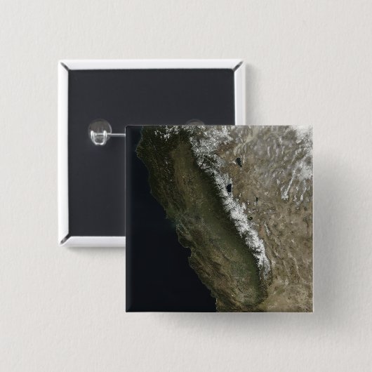 Californië Vierkante Button 5,1 Cm (Voorkant /achterkant)