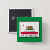 Californië Vierkante Button 5,1 Cm (Voorkant /achterkant)