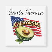 Californië Vierkante Magneet (Voorkant)