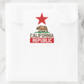 Californië Vierkante Sticker (Tas)