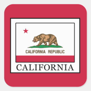 Californië Vierkante Sticker