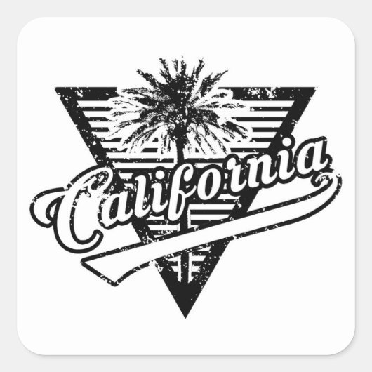 Californië Vierkante Sticker (Voorkant)