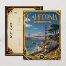 Californië Vintage Art Deco Gouden Tijdperk