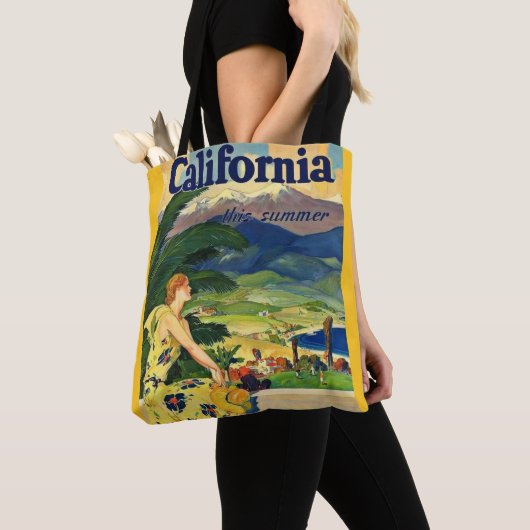 Californië - Vintage-reis Tote Bag (Dichtbij)