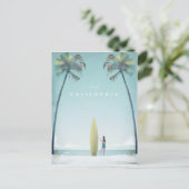 Californië Vintage Travel Poster - Art Briefkaart (Staand voorkant)