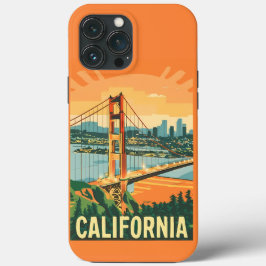 Californië Vintage Travel Poster iPhone Case